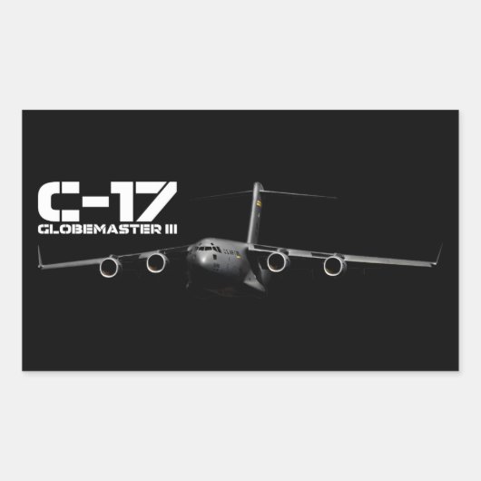 C-17 Globemaster III Rechthoekige Sticker (Voorkant)