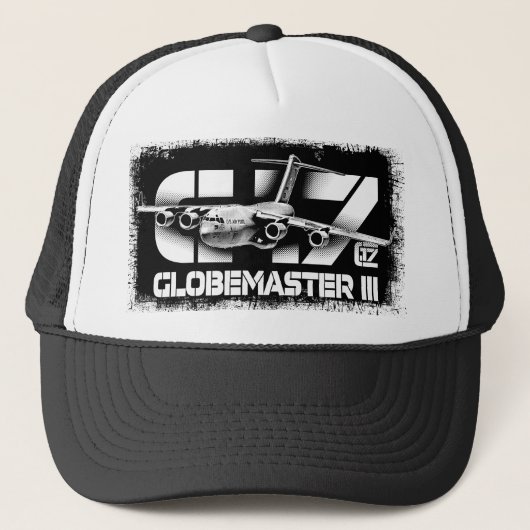 C-17 Globemaster III Trucker Hat Trucker Hat Trucker Pet (Voorkant)