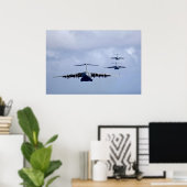 C-17 Globemaster III-Vliegtuig Poster (Thuiskantoor)