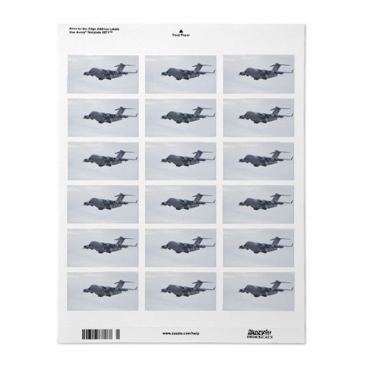 C-17 Globemaster Labels (Full Sheet)
