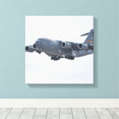 C-17 Globemaster Wrapped Canvas Afdruk (Insitu (Houten vloer))