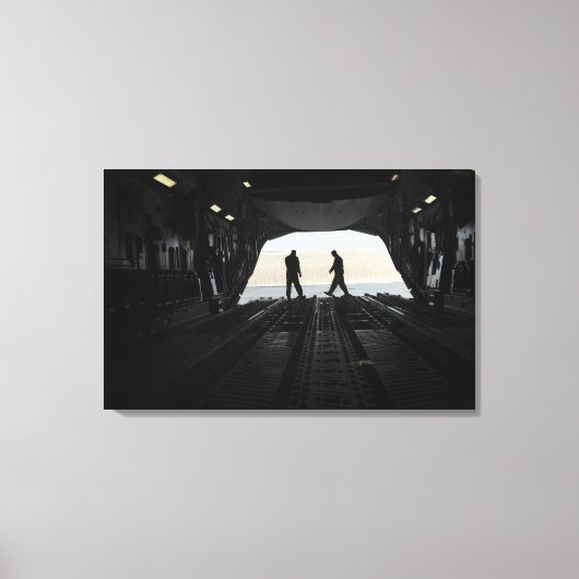 C-17A Globemaster III-laadmeesters Canvas Afdruk (Voorkant)