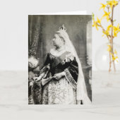 C. 1880 Queen Victoria of England Kaart (Gele Bloem)