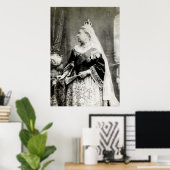 C. 1890 Queen Victoria of England Poster (Thuiskantoor)