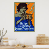 C. 1910 Affiche de Cuisine allemande (Cuisine)