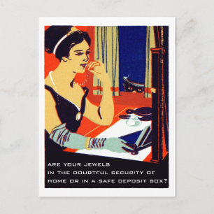 C. 1915 zijn je juwelen veilig briefkaart