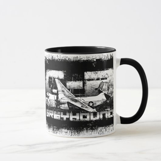 C-2 Greyhound 11 oz Ringer Mug (Droite)