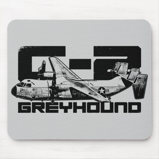 C-2 Greyhound Mousepad Muismat (Voorkant)