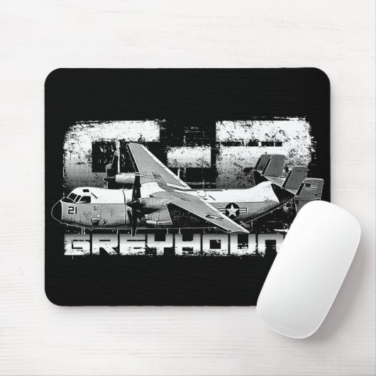 C-2 Greyhound Mousepad Muismat (Met muis)