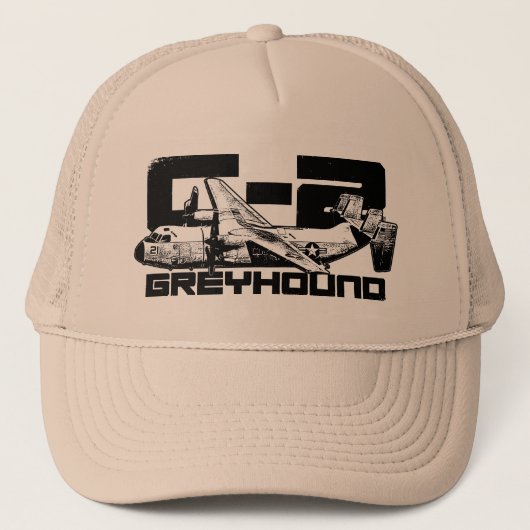 C-2 Greyhound Trucker Hat Pet (Voorkant)