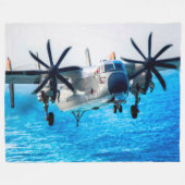 C-2A GREYHOUND FLEECE DEKEN (Voorkant (Horizontaal))