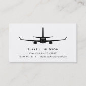 C-40 737 Carte de visite pilote Silhouette (Devant)