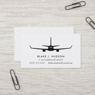 C-40 737 Silhouette Pilot Visitekaartje