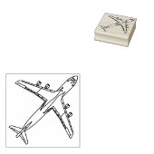 C-5 Galaxy Line Art Rubber Stamp Rubberstempel (Gestempeld)