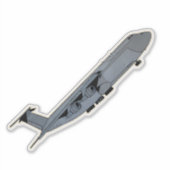 C-5 Super Galaxy, Cargo Vliegtuig Sticker (Voorkant)