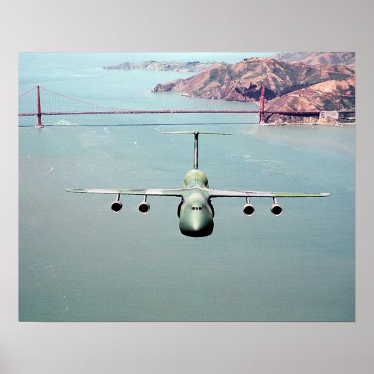 C-5A Galaxy-Vliegtuig Poster (Voorkant)