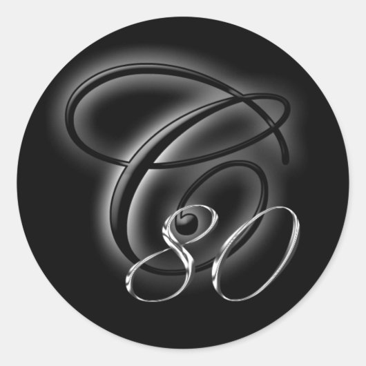 C 80 Aangepaste ontwerpopdragers Ronde Sticker (Voorkant)