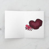 C.A. carte mignonne d'amour de poulpe (Intérieur)