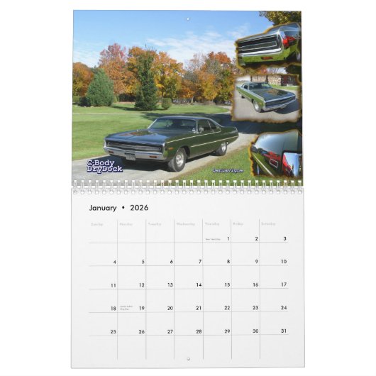 C-Body Mopar Calendar 2013 Kalender (Jan 2026)
