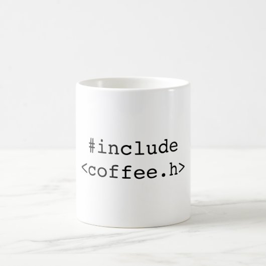 C/C++ programmeur mok ('#include<coffee.h>' (Center)