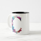 C Café Mug - Design floral pour le don (Devant gauche)