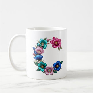C Café Mug - Design floral pour le don