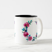 C Café Mug - Design floral pour le don (Devant droit)
