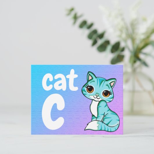 c - carte flash chat (Debout devant)