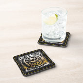 "C" Celtic Black Stone Monogram Onderzetters (Rechterzijde)