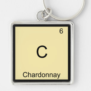 C - Chardonnay Funny Chemistry Element Symbol T-sh Sleutelhanger