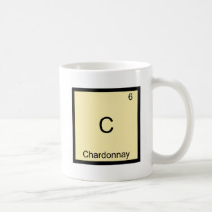 C - Chardonnay Grappige Chemie Elementsymbool T-sh Koffiemok