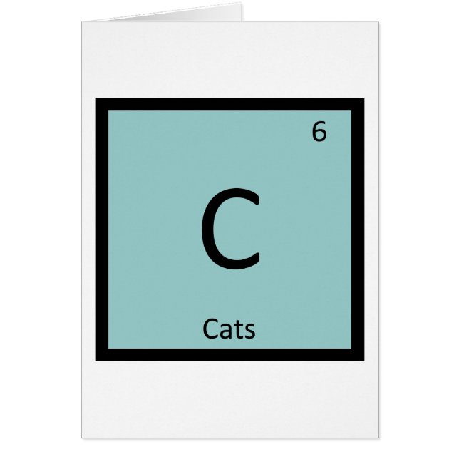C - Chimie des Chats Tableau Périodique Élément Fé (Devant)