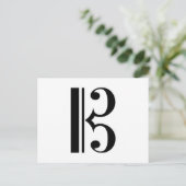 C-Clef Briefkaart (Staand voorkant)