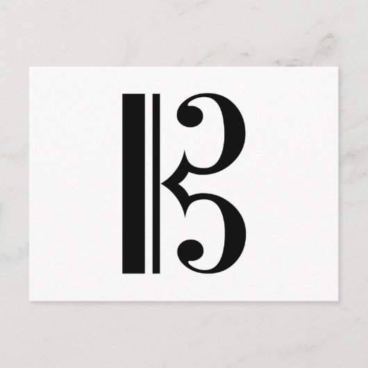 C-Clef Briefkaart (Voorkant)