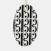 C-Clef Keramisch Ornament (Rechts)