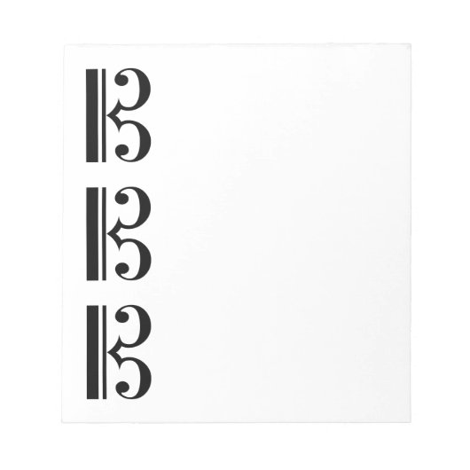 C-Clef Notitieblok (Voorkant)