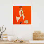 C Coles Phillips "Cadeau Day Saint" Fadeaway Girl Poster (Keuken)