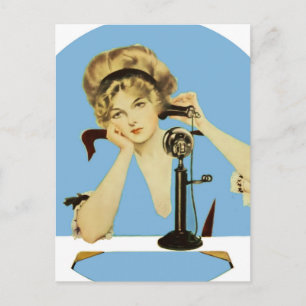 C Coles Phillips ‘Fadeaway Girl’ “Lange Afstand” Briefkaart