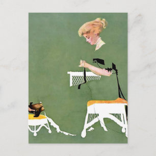 C Coles Phillips “Huisbanden” Fadeaway Girl Briefkaart