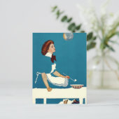 C Coles Phillips “Illusie” Magazine Cover Briefkaart (Staand voorkant)