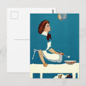 C Coles Phillips “Illusie” Magazine Cover Briefkaart (Voorkant / Achterkant)