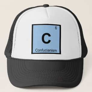 C - Confucianisme Filosofie Chemie Symbool Trucker Pet