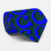C cravate monogramme (bleue) (Roulé)