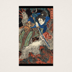 C. de peinture japonais samouraï 1800's
