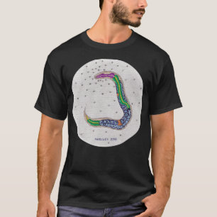C elegans wormborduurwerk Klassieke TShirt