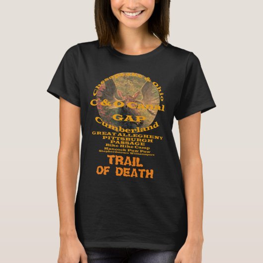 C en O Kanaal Towpath Great Allegheny Passage T-shirt (Voorkant)
