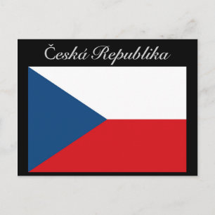 Č eská republika vlajka briefkaart
