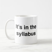 C’est dans le Syllabus Coffee Mug (Gauche)