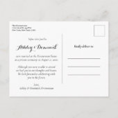 C’est officiel ! Faire-part Mariage simple élopé (Dos)