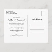 C’est officiel ! Faire-part Mariage simple rustiqu (Dos)